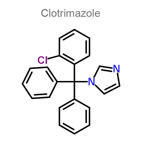 Структурная формула 2 Бетаметазон + Клотримазол