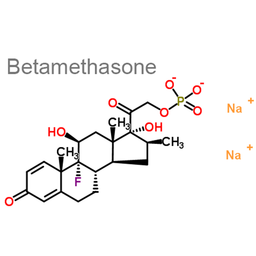 Структурная формула Бетаметазон + Клотримазол