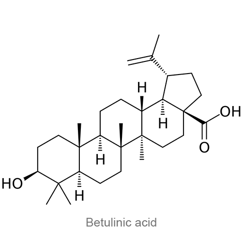 Бетулиновая кислота структурная формула