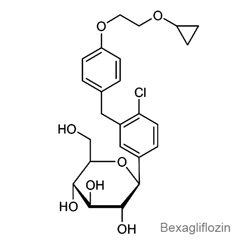Бексаглифлозин структурная формула