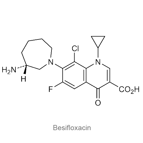 Безифлоксацин структурная формула