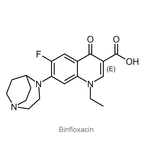 Структурная формула Бинфлоксацин