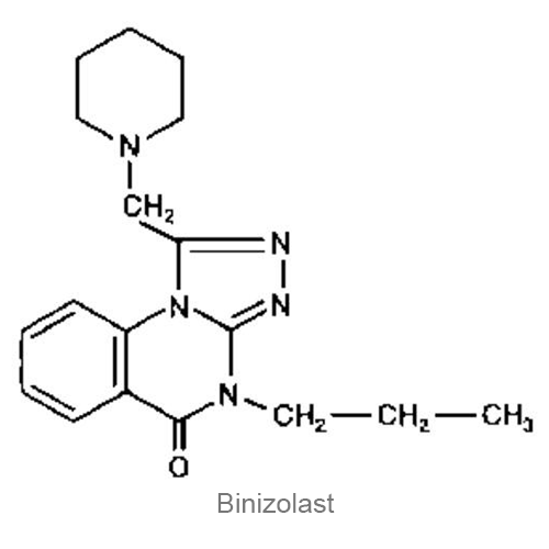 Структурная формула Бинизоласт