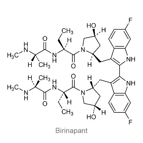 Структурная формула Биринапант