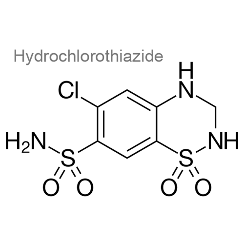 Структурная формула 2 Бисопролол + Гидрохлоротиазид