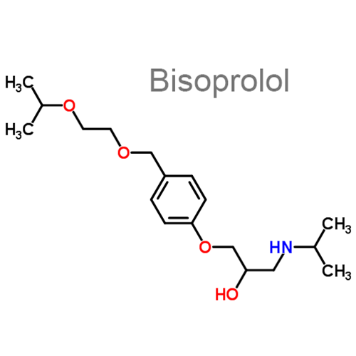 Структурная формула Бисопролол + Гидрохлоротиазид