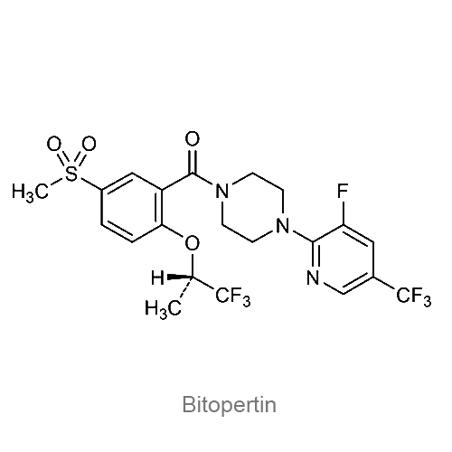 Структурная формула Битопертин