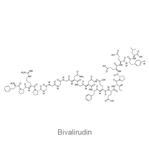 Структурная формула Бивалирудин