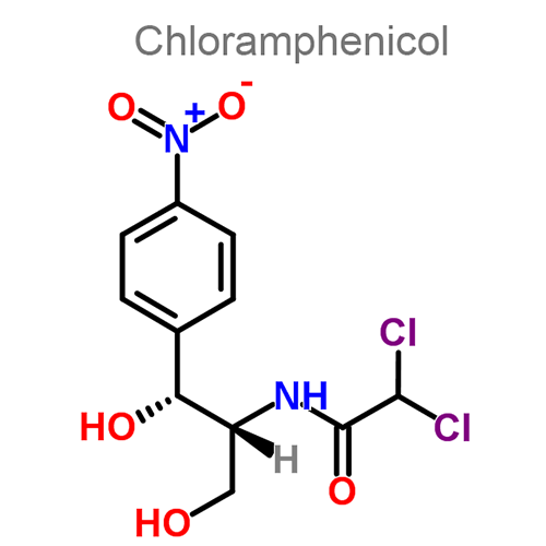 Борная кислота + Хлорамфеникол + Этанол структурная формула 2