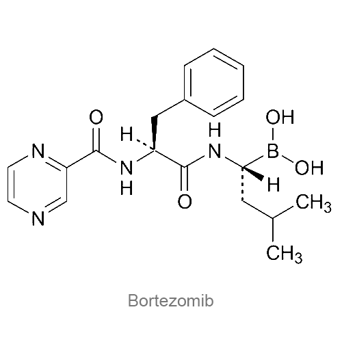 Структурная формула Бортезомиб