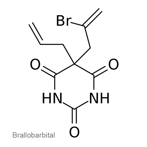 Браллобарбитал структурная формула