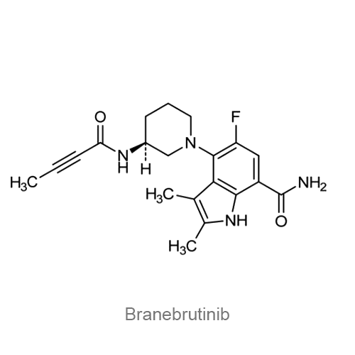 Бранебрутиниб структурная формула