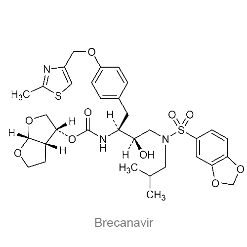 Структурная формула Бреканавир