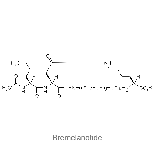 Структурная формула Бремеланотид