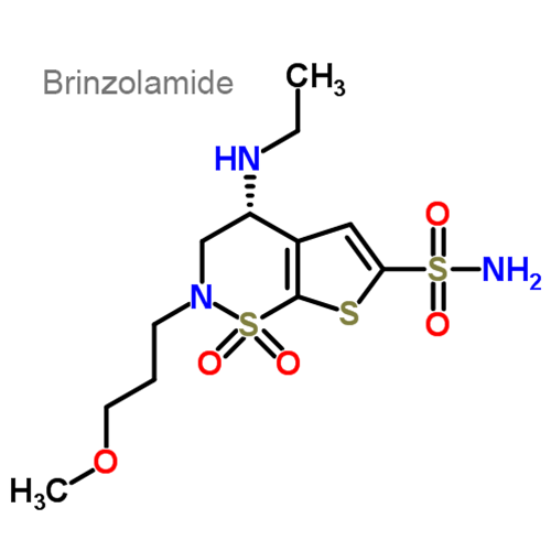 Бринзоламид + Тимолол структурная формула
