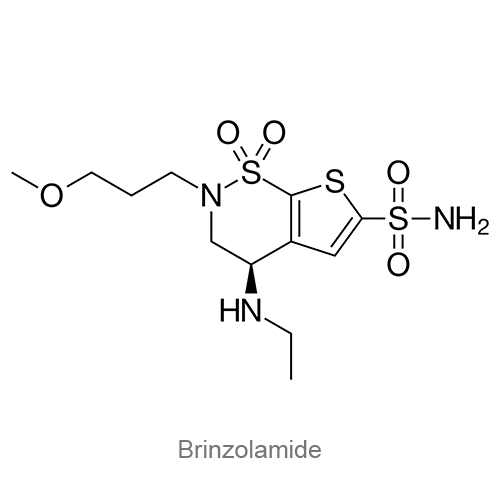Структурная формула Бринзоламид