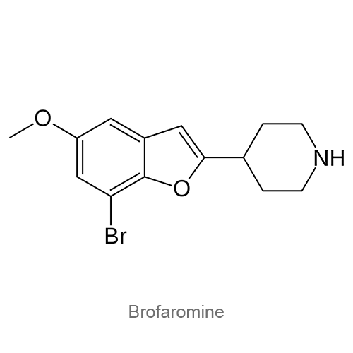 Структурная формула Брофаромин