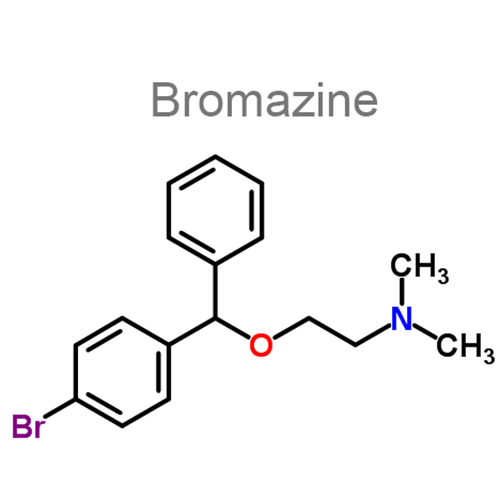 Структурная формула Бромазин + Кодеин
