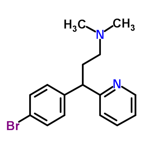 Структурная формула Бромфенирамин