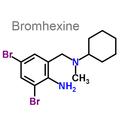 Структурная формула Бромгексин + Гвайфенезин + Сальбутамол + Рацементол