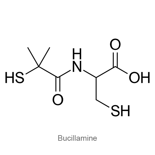 Структурная формула Буцилламин