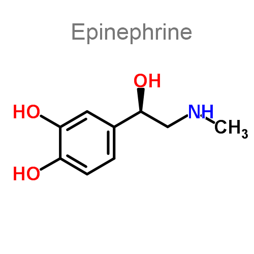 Структурная формула 2 Бупивакаин + Эпинефрин