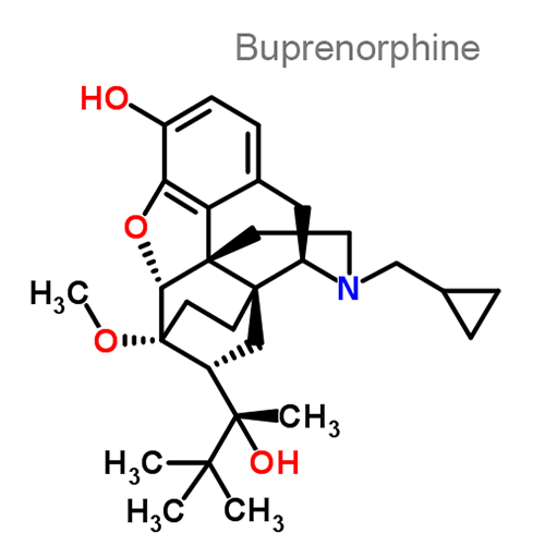Бупренорфин + Налоксон структурная формула
