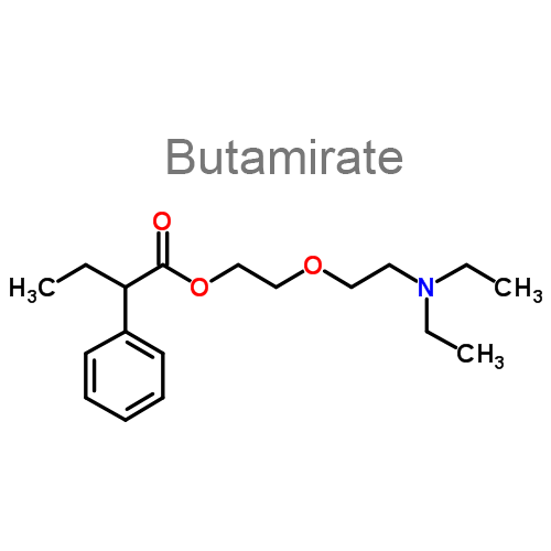 Бутамират + Гвайфенезин структурная формула
