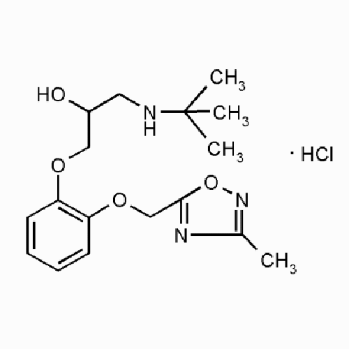 Структурная формула Бутиламиногидроксипропоксифеноксиметил метилоксадиазол