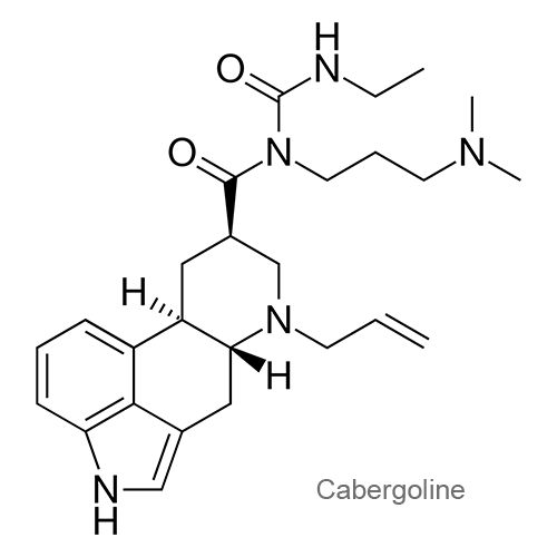 Структурная формула Каберголин