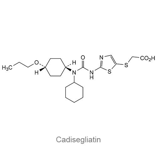 Кадизеглиатин структурная формула