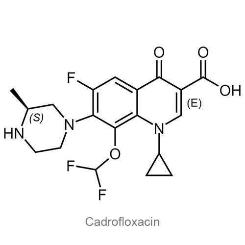 Структурная формула Кадрофлоксацин