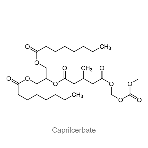 Структурная формула Каприлцербат