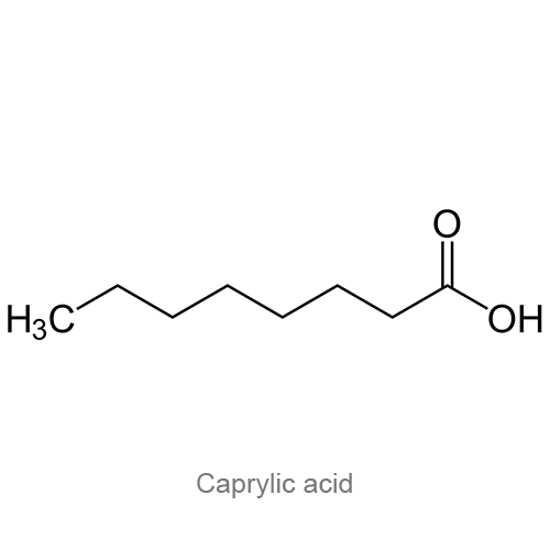Каприловая кислота структурная формула