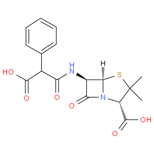 Карбенициллин структурная формула