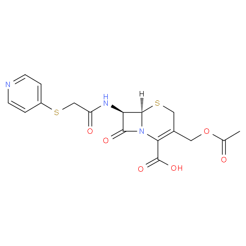 Цефапирин структурная формула