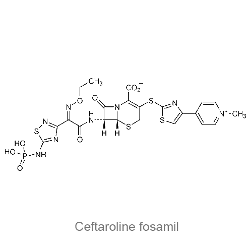 Цефтаролина фосамил структурная формула