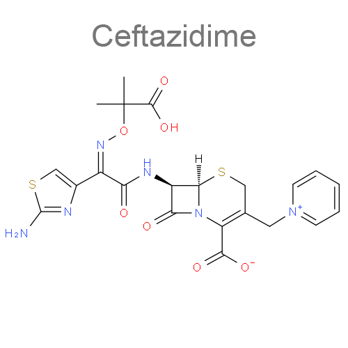 Цефтазидим + [Авибактам] структурная формула