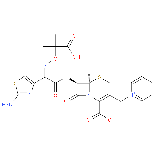 Цефтазидим структурная формула