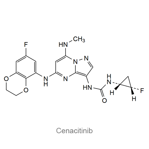 Структурная формула Ценацитиниб