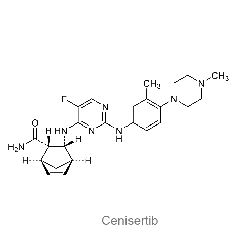 Структурная формула Ценисертиб