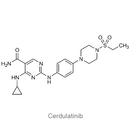 Структурная формула Цердулатиниб