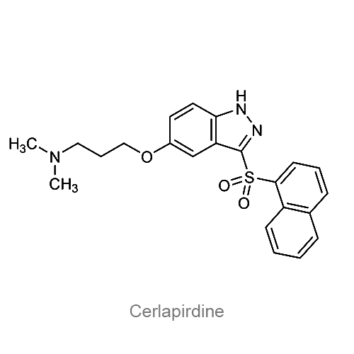 Структурная формула Церлапирдин