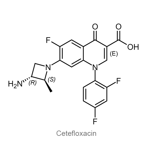 Структурная формула Цетефлоксацин