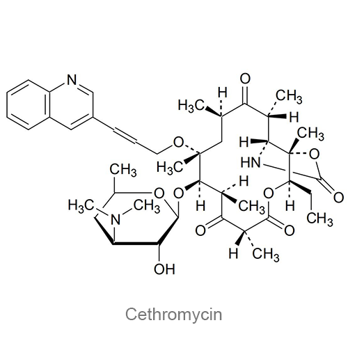 Структурная формула Цетромицин