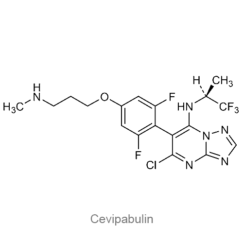 Структурная формула Цевипабулин