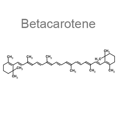 Структурная формула Черники плодов экстракт сухой + Бетакаротен