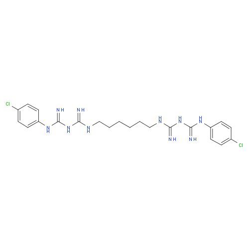 Хлоргексидин структурная формула