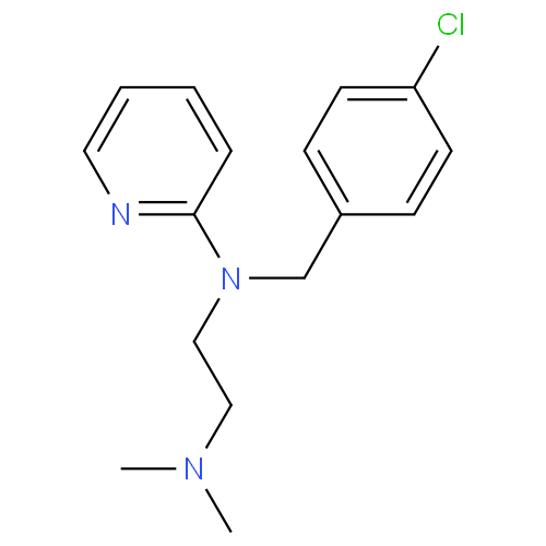 Хлоропирамин структурная формула