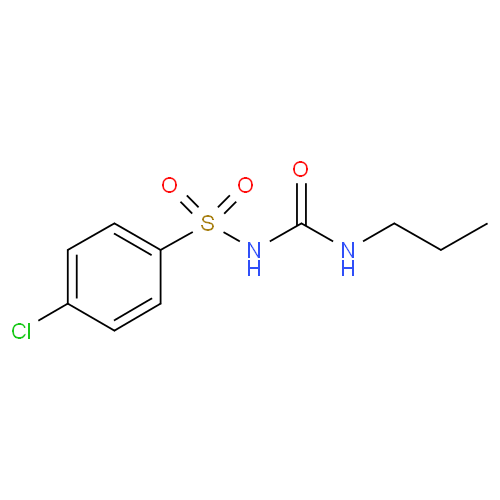 Хлорпропамид структурная формула